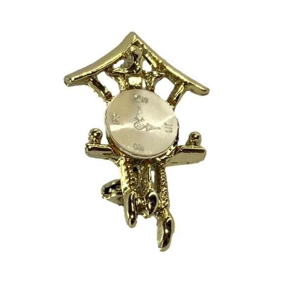 Vintage Brooch Clock Shaped