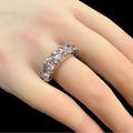 Morganite Eternity Band Size 7