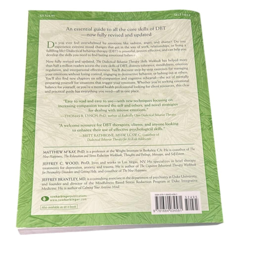 Back cover of a book with text and a barcode on a white background