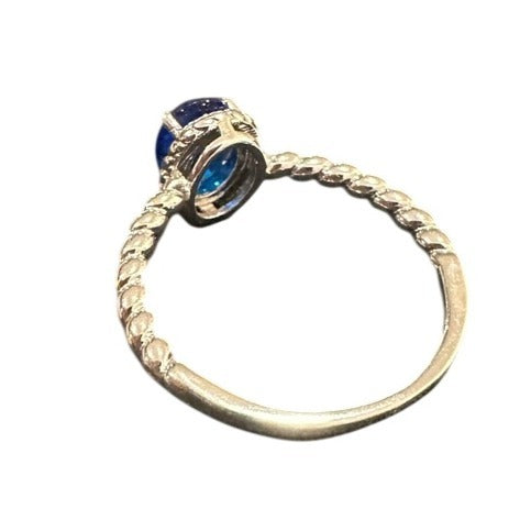 Vintage Solitaire Ring Blue