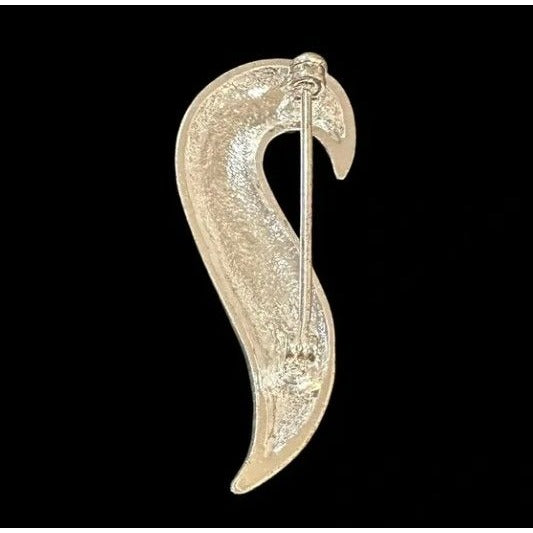Vintage Enamel Brooch Abstract