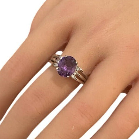 amethyst solitaire life style view