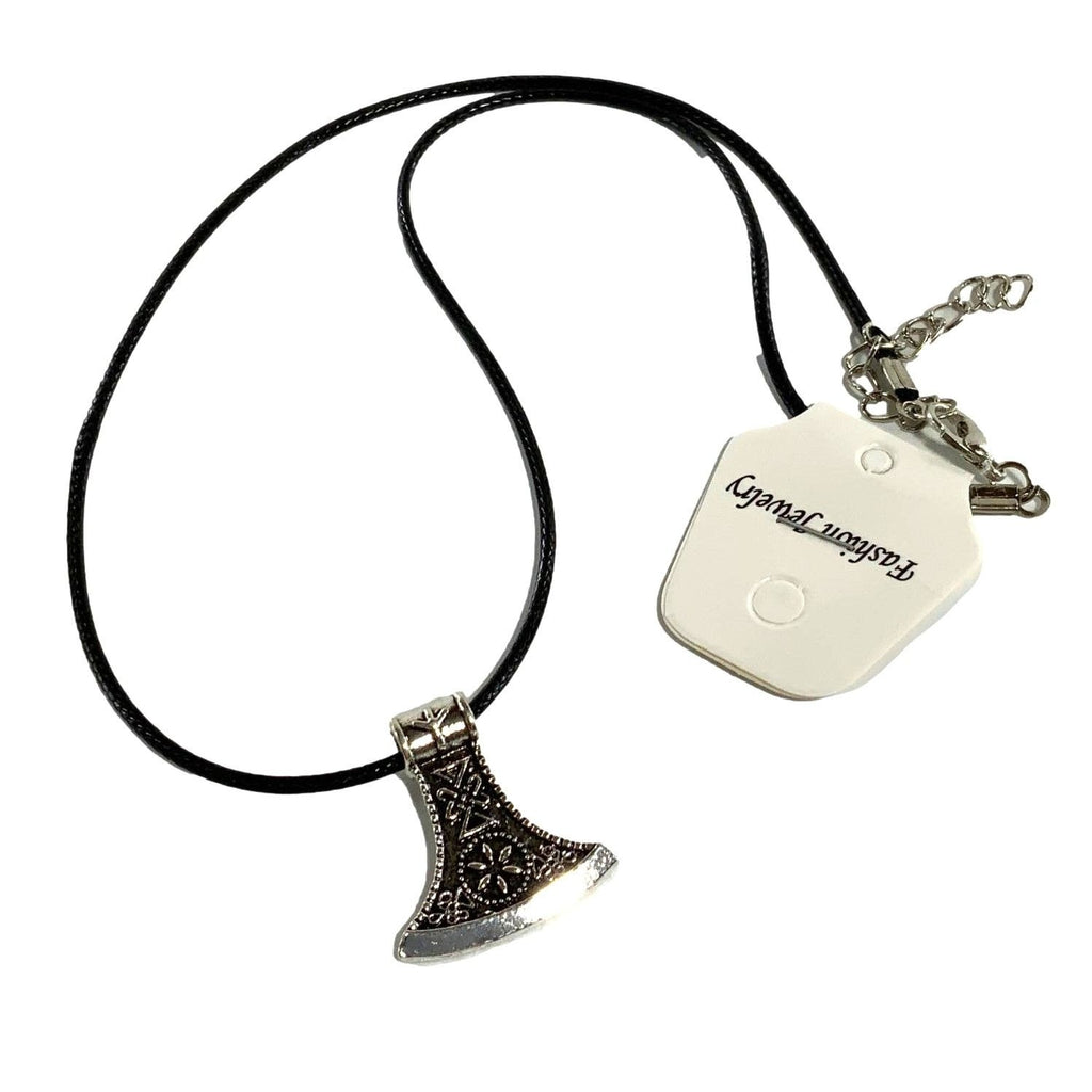 Necklace with a pendant and a dog tag on a white background