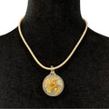 Pendant Necklace Flower Center