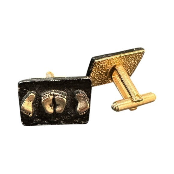 Naughty Feet Rectangle Cufflinks