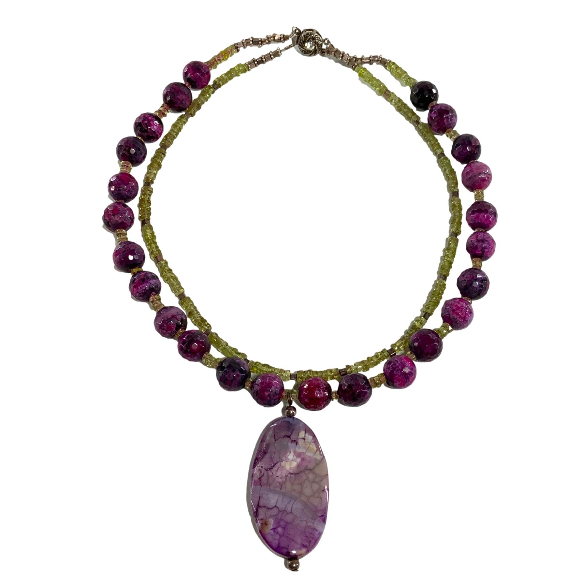 Beaded Necklace Natual Stone