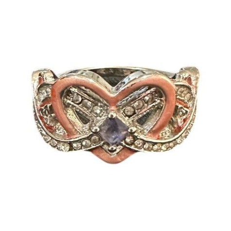 heart infinity ring view