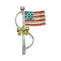 American Flag Brooch