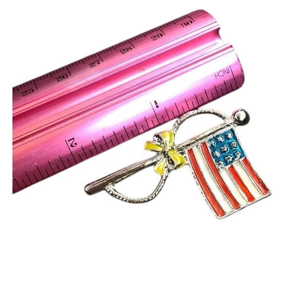 American Flag Brooch