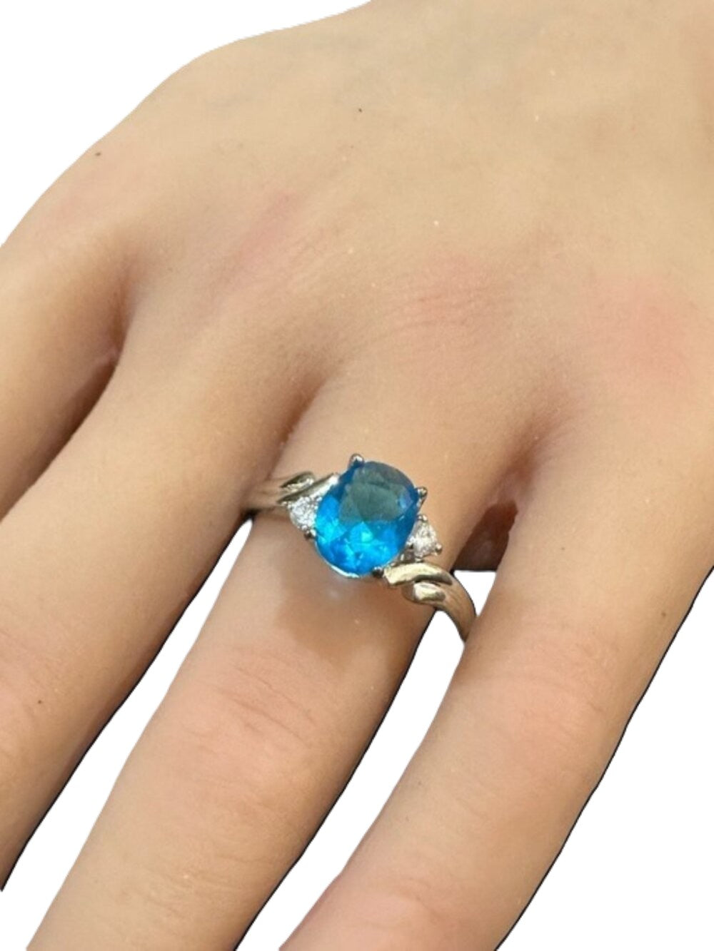 Vintage Ring Blue Center