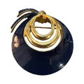 Vintage Brooch Blue Enamel