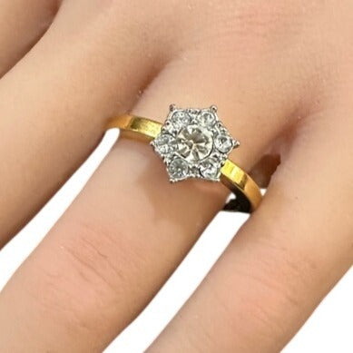 Vintage Ring Cluster Center