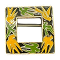 Vintage Enamel Brooch Dove Bird