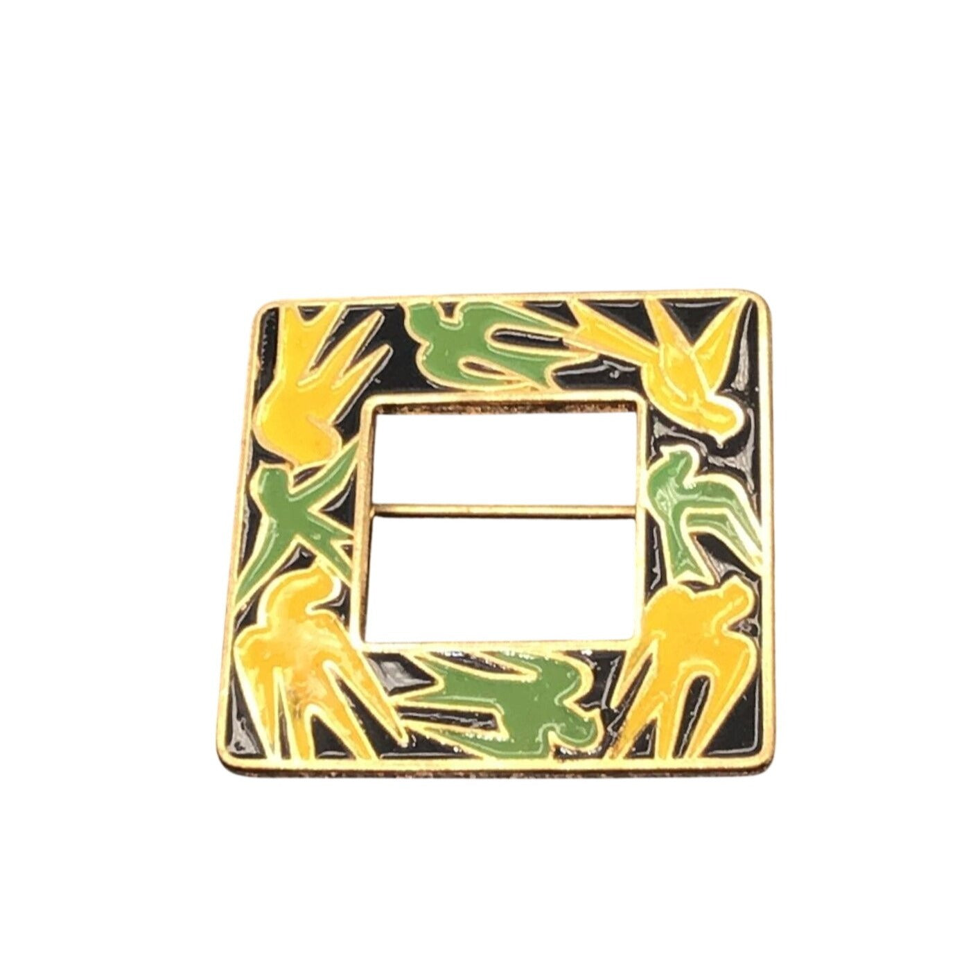 Vintage Enamel Brooch Dove Bird