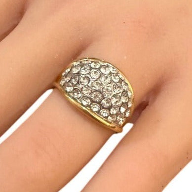 rhinestone dome ring lifestyle view