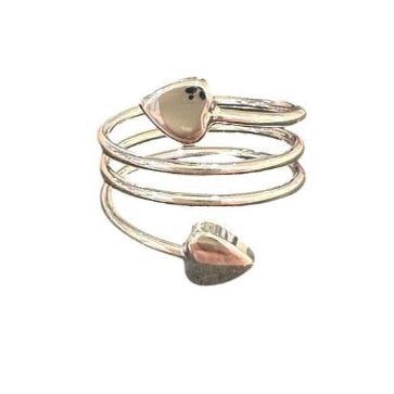 spiral ring flat lay