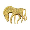 Vintage Brooch Zebra