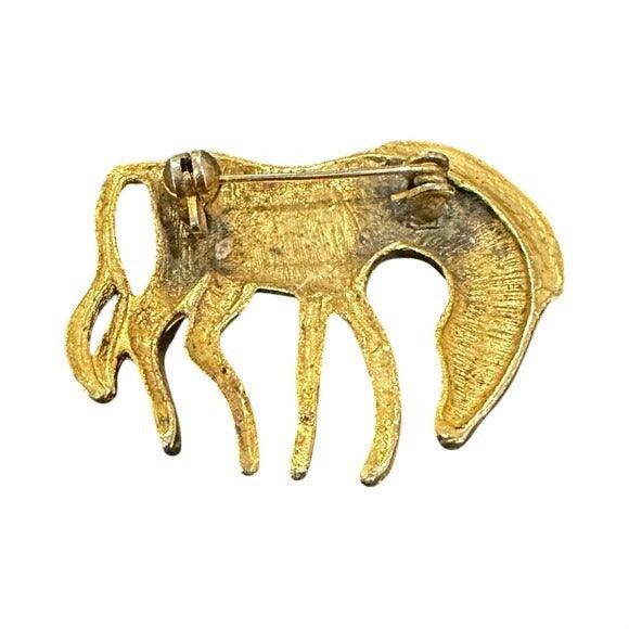 Vintage Brooch Zebra