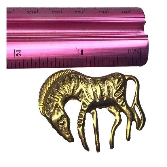 Vintage Brooch Zebra