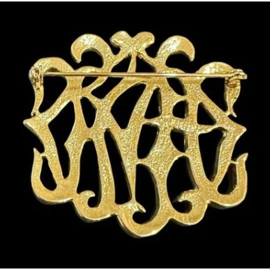 M JENT Signed Brooch
